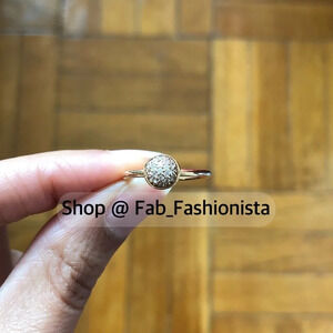 Pandora 14k yellow gold diamond statement Ring